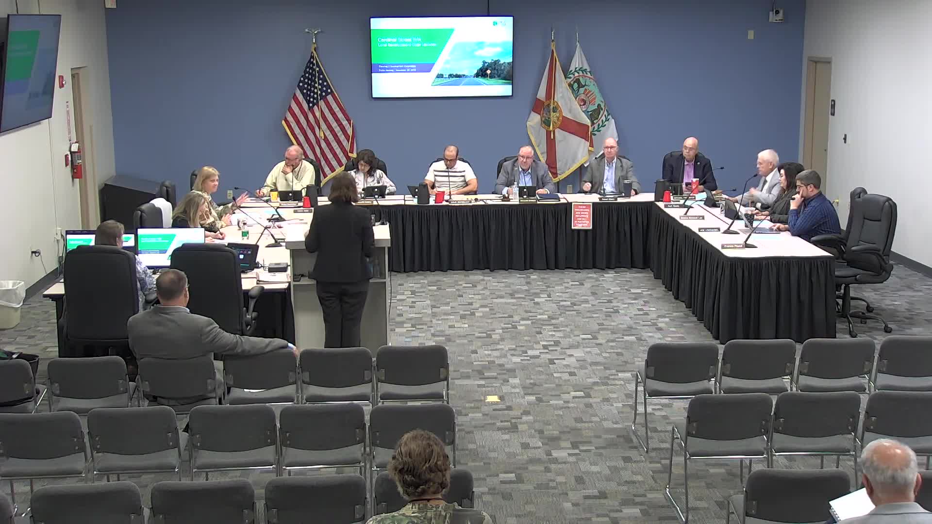 Citrus County planners review Cardinal Street IMA and draft land‑development code updates amid debate over graywater, density and truck stops
