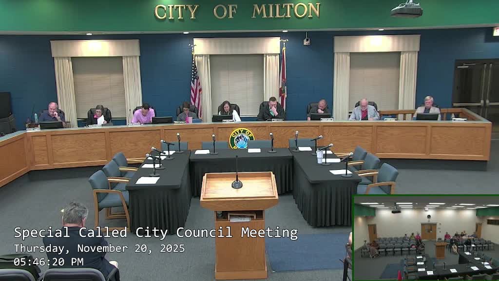 Milton council unanimously approves land purchase and contracts to build effluent disposal system