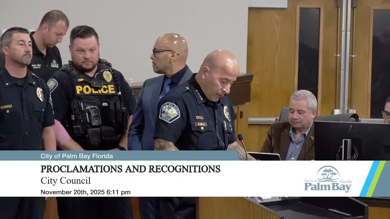 Palm Bay Police earn second Excelsior reaccreditation; chief highlights officer wellness program