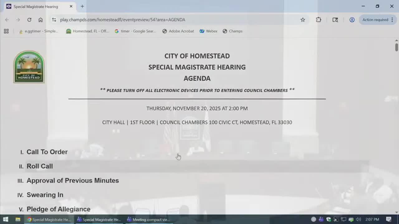 Homestead special master issues dozens of compliance orders and fines; common deadlines set for early January