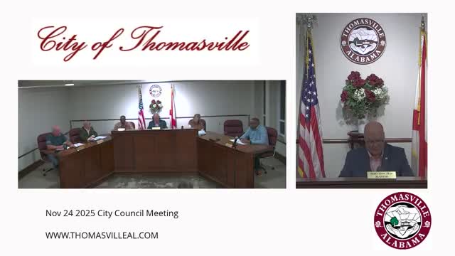 Thomasville council approves routine agenda items, posts police vacancy and cancels second December meeting