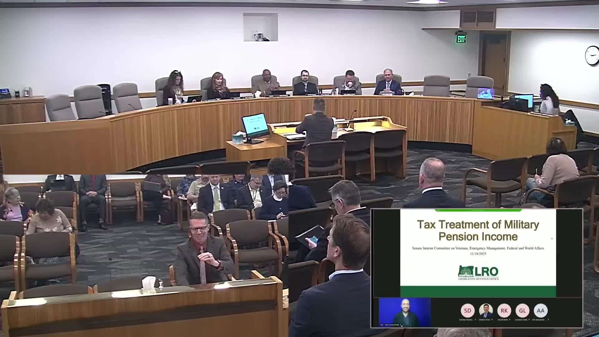 Legislative Revenue Office outlines revenue impacts of military pension tax exclusions