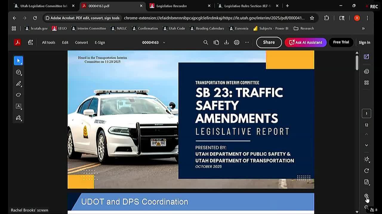 UDOT and Utah Highway Patrol map capacity projects and trooper staffing needs