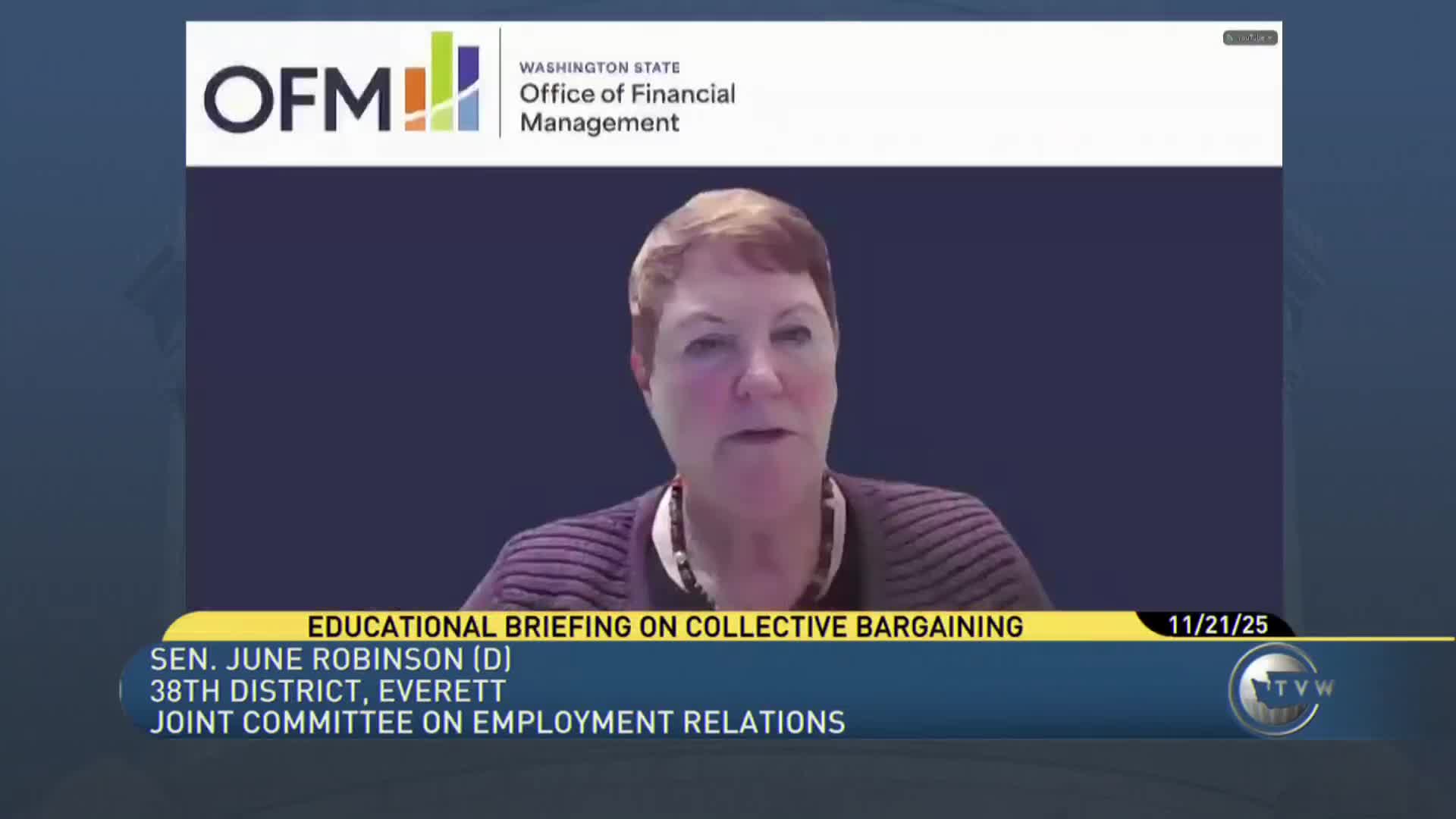 OFM staff walks committee through collective bargaining calendar, interest arbitration and healthcare funding split