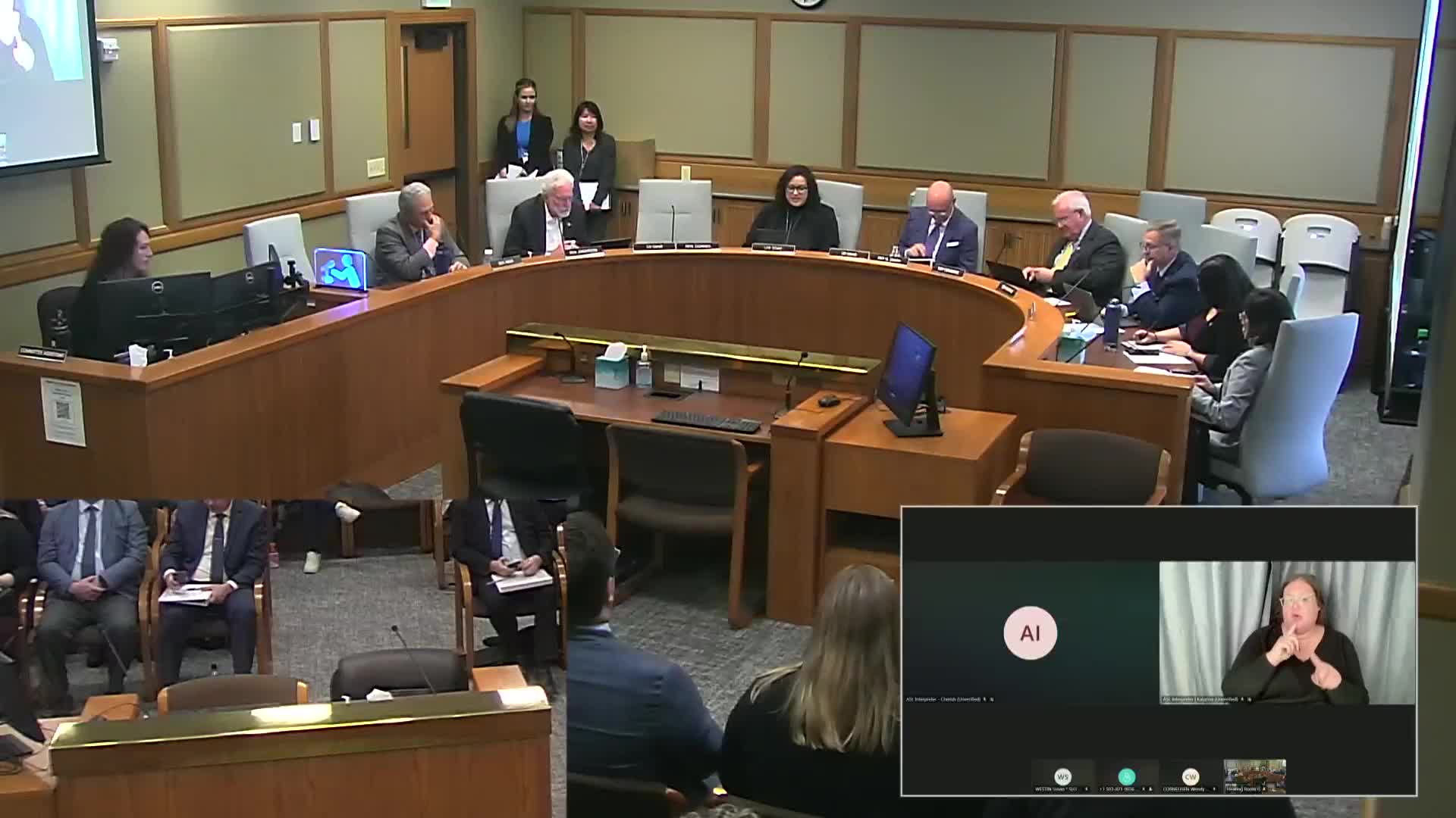 Workers' compensation premium assessment unchanged; state compensation plan shows multi‑year cost projections