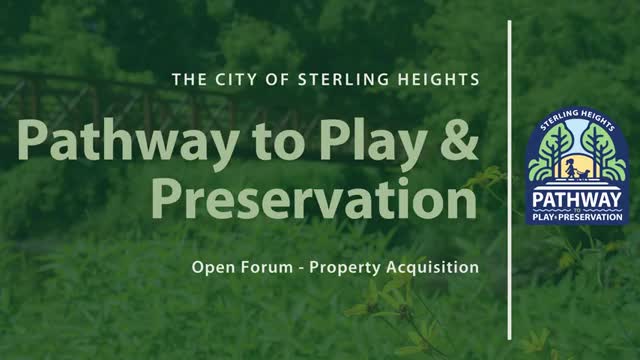 Sterling Heights holds public forum to gather priorities for property purchases under Play and Preservation millage