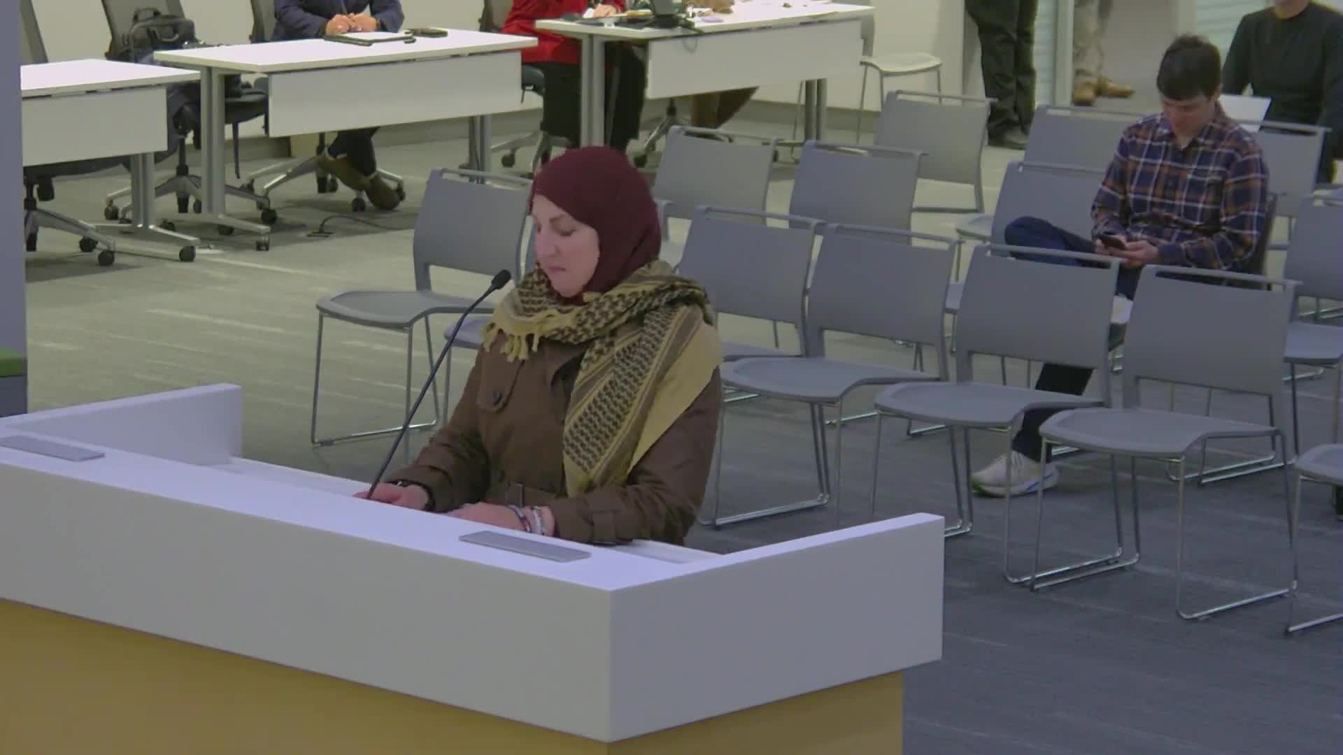 Residents urge Cuyahoga County Council not to reinvest maturing Israeli bonds