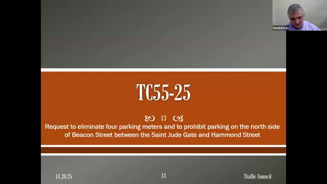Council removes four metered spaces on Beacon Street after traffic impacts reported