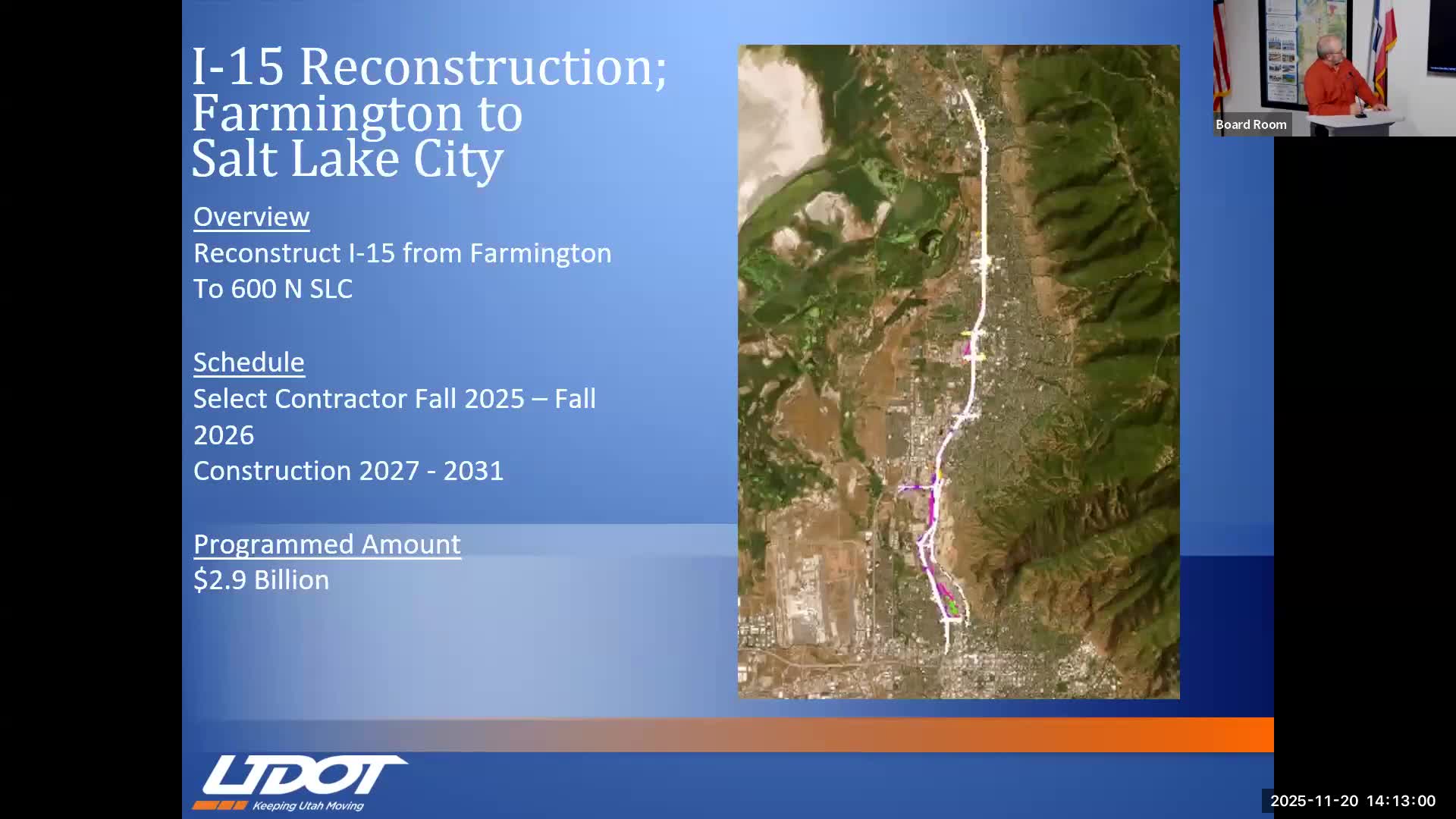 UDOT regional managers outline multi‑billion corridor work, auxiliary lanes and trail projects