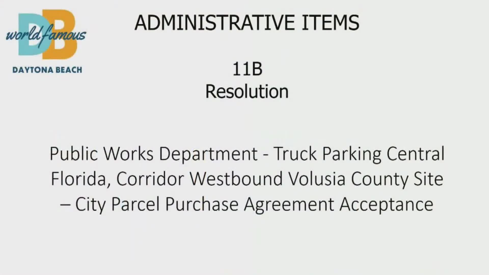 Daytona Beach approves sale of 117 acres to FDOT for truck‑parking facility; city to receive $3.85M