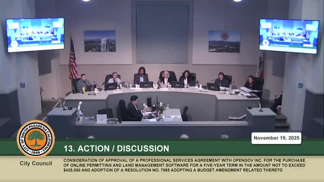 Council approves switch to OpenGov permitting software; staff expects live portal in six months