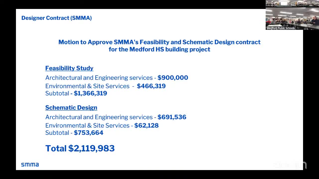 Building committee approves SMMA feasibility contract; invoices and minutes also approved