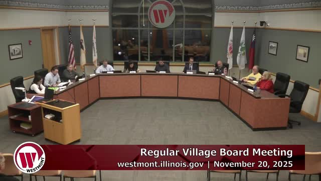 Westmont board adopts $120.05 million 2026 budget, approves property tax levies despite one dissent