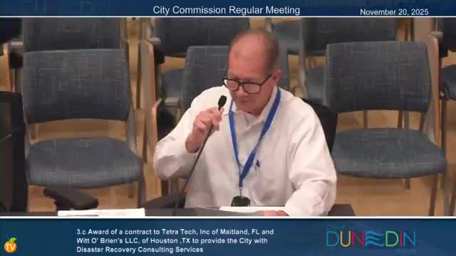 Dunedin approves pre‑event disaster recovery contracts with two firms to speed future response