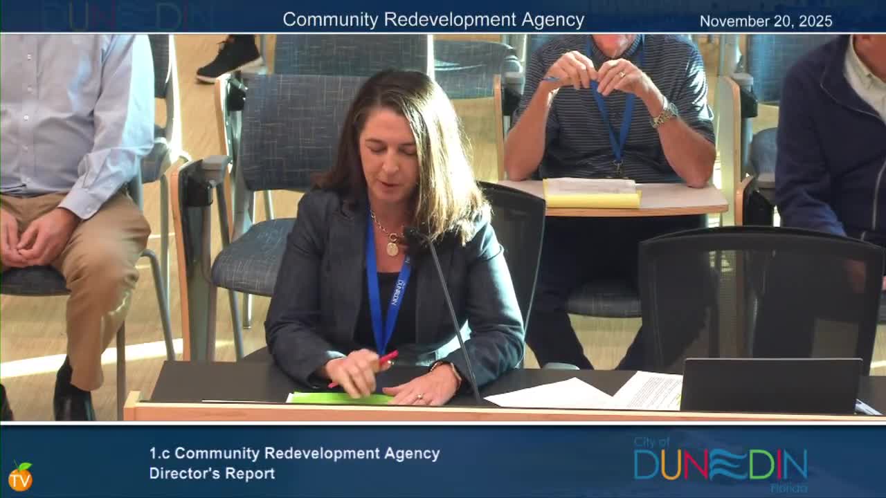 Dunedin CRA board excuses two members, hears updates on Old City Hall, parking garage and Skinner Boulevard