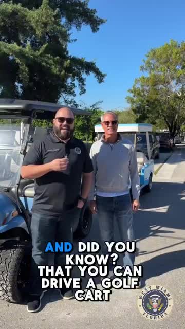 West Miami commissioners: golf carts allowed on residential streets; contact City Hall for details