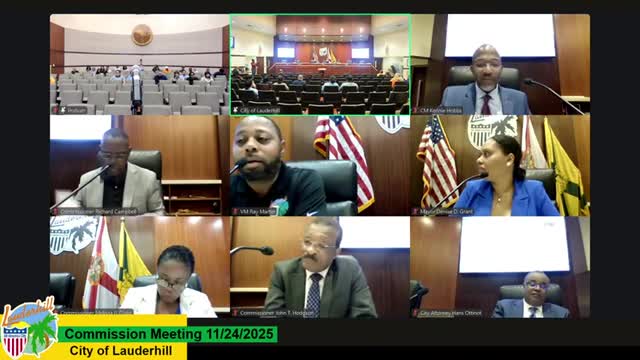 Lauderhill names Richard Campbell vice mayor as residents urge more education funding and community outreach