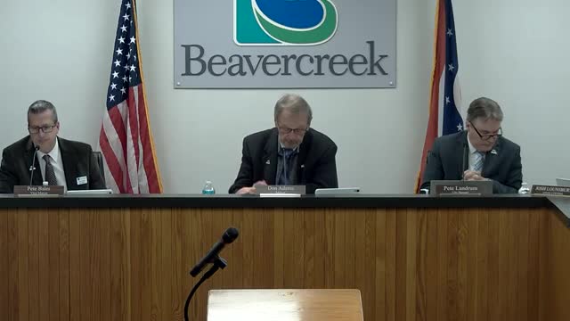 Beavercreek council approves fee and pay‑schedule updates and authorizes purchase of 62.5 acres