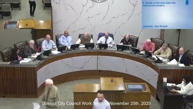 Utilities to replace 2,566 ft of 8‑inch cast‑iron water line on Pearl Street; cost estimated at $863,722.56 with 16‑week schedule