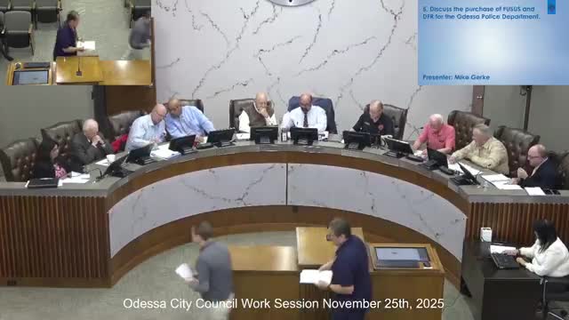 Police present plan to buy camera‑integration software and five Skydio first‑responder drones; civil‑liberties questions raised