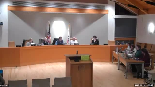 Corte Madera staff present finalized public‑noticing policy with tiered on‑site signage; commission offers refinements