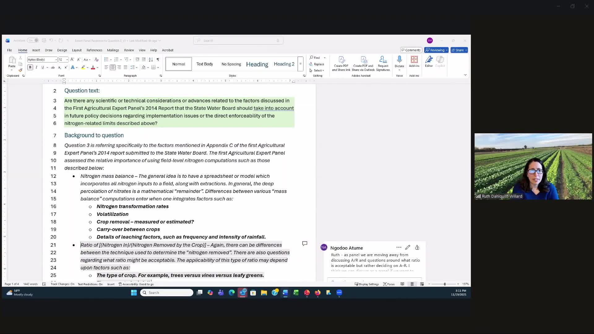 Panel: A-minus-R is a valid regulatory metric but models must be regionally tailored