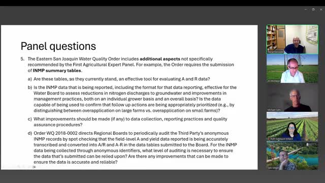 Panel debates INMP reporting templates, audits and regional flexibility for calculating R