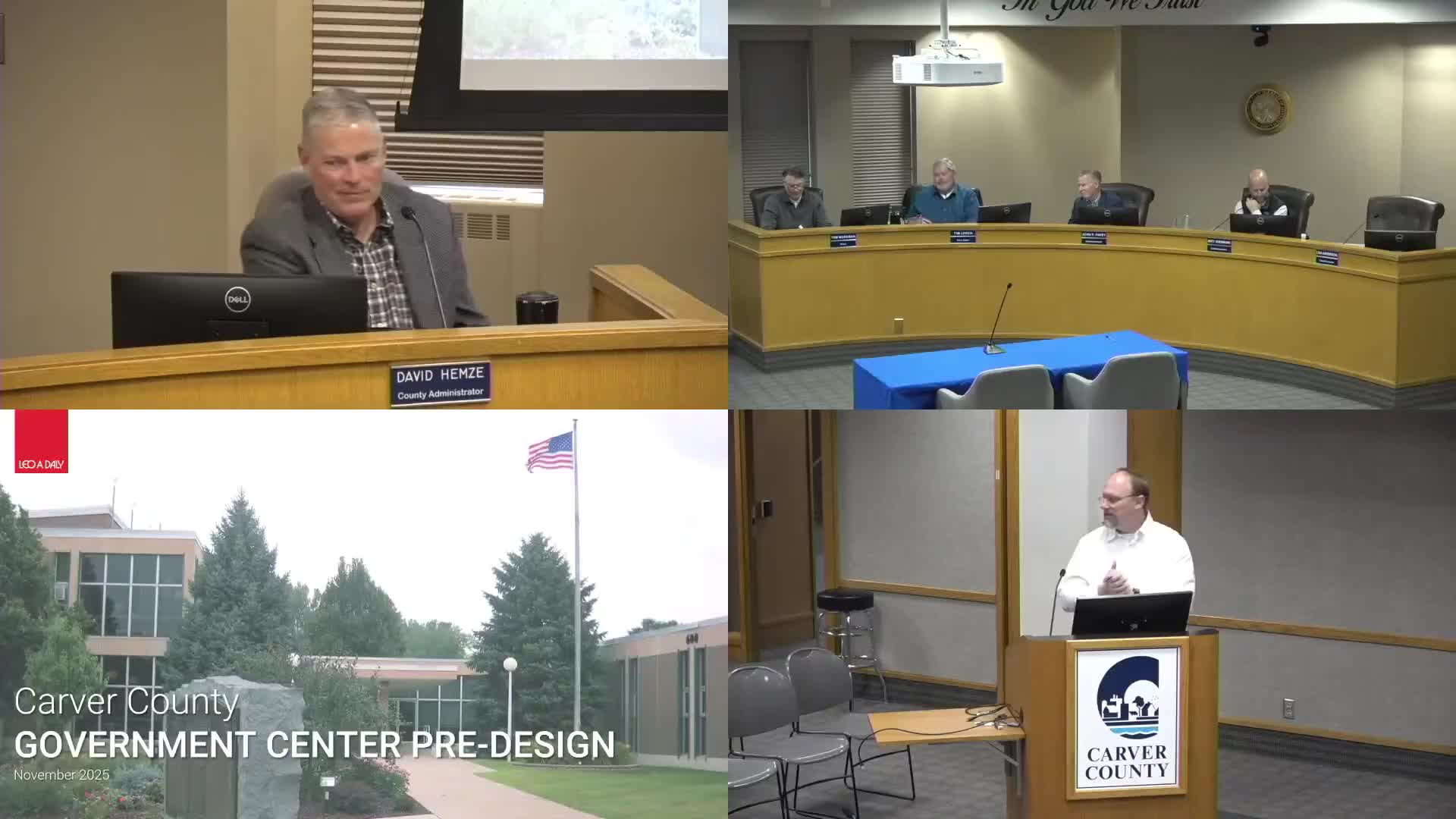 County predesigns 95,000‑sq‑ft Government Center addition and renovation, estimates ~$82M in 2028 dollars