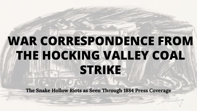 Presenter recounts 1884 Hocking Valley coal strike and Snake Hollow riot