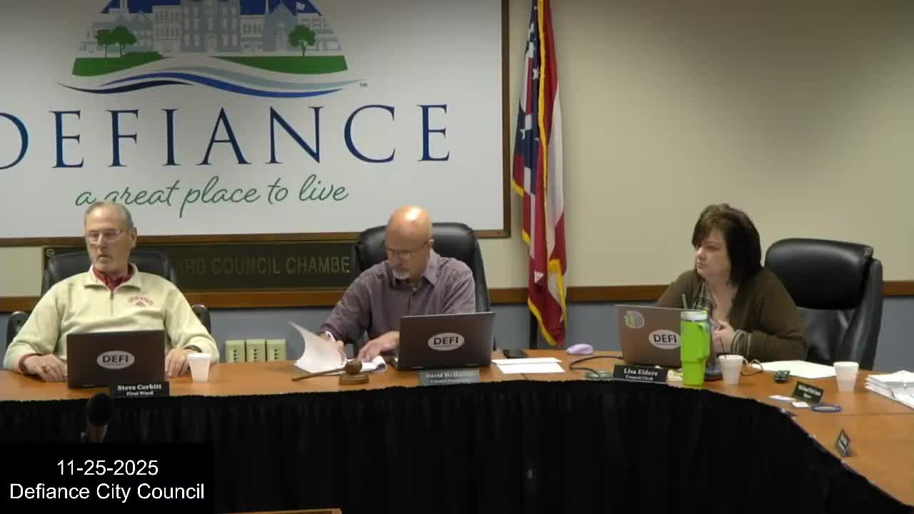 Defiance council debates street-repair funding as projects absorb paving work