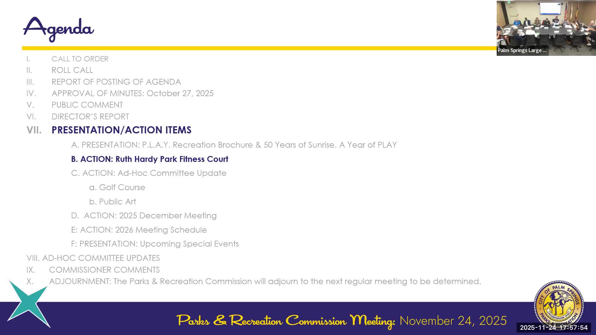 Parks commission backs 60-by-100-foot fitness court at Ruth Hardy, recommends council approval