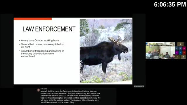 Northeastern RAC hears regional update on moose incidents, habitat projects and fisheries data
