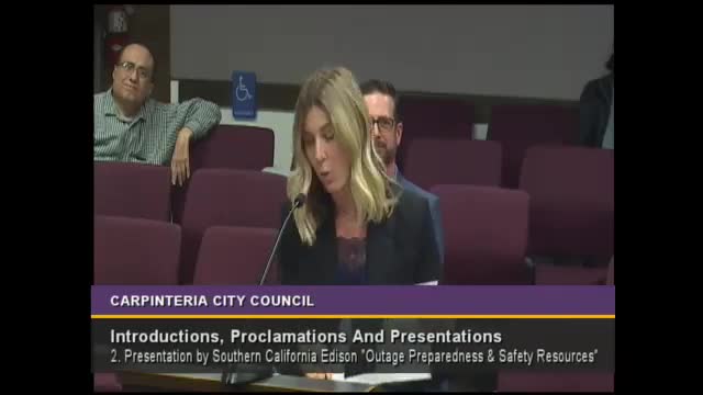 SCE explains PSPS procedures, backup programs and local outage trends to Carpinteria council