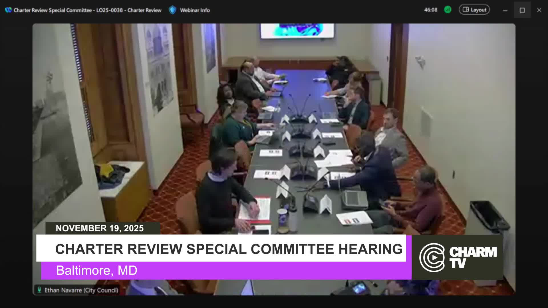 Committee logs seven new charter proposals including guaranteed floor votes and recall process