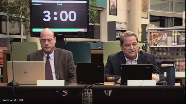 Students and residents urge curriculum changes and call for leadership change at CHSD 128 meeting