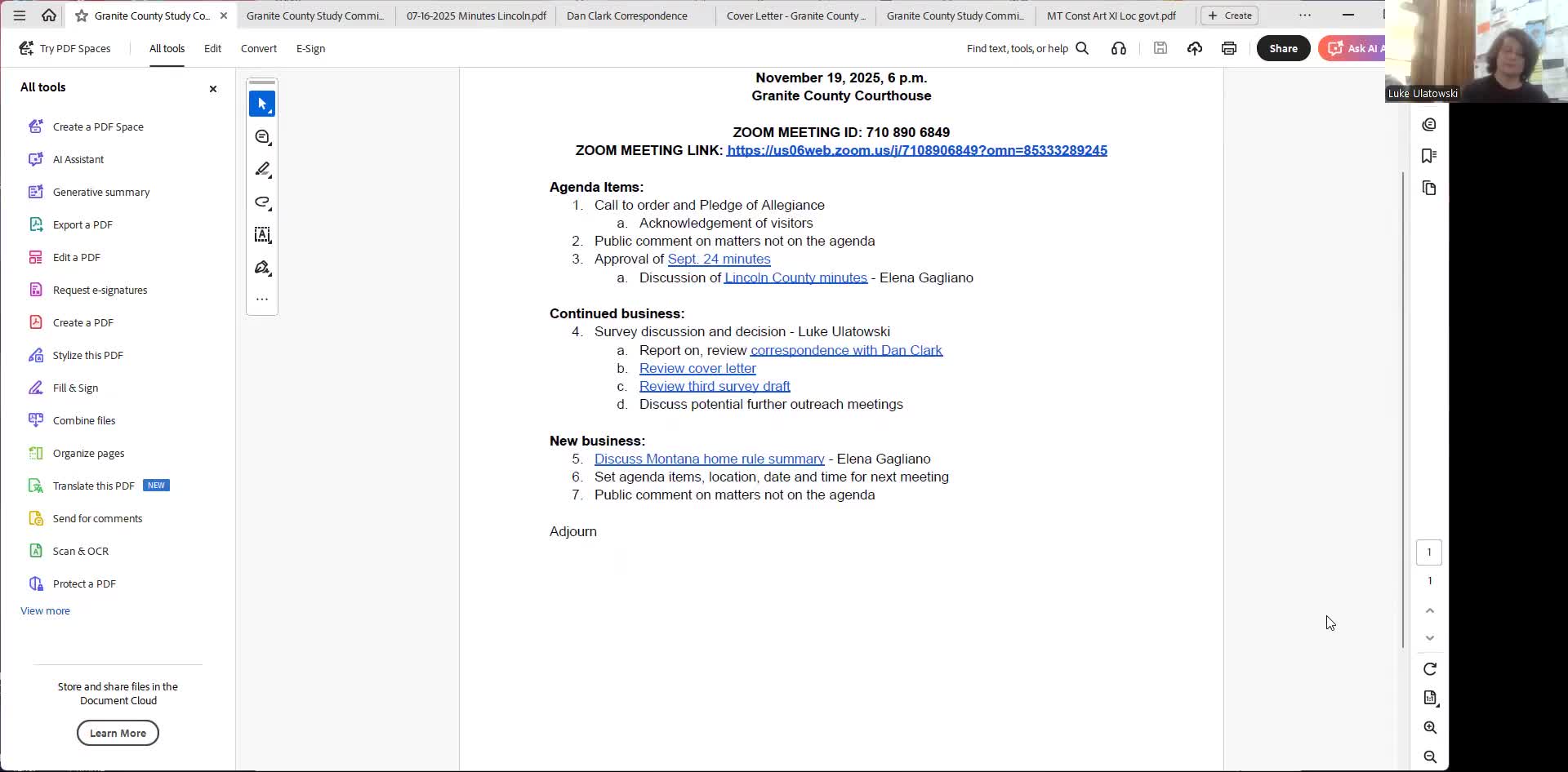 Granite County study commission approves resident survey, adds pros and cons for term-length question