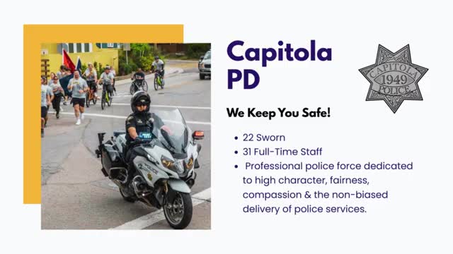 Capitola police, outreach and technology plans highlighted at town hall