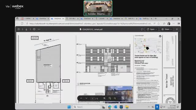 Board approves rear stairs and ADA lift at 2034 North High Street to provide second egress