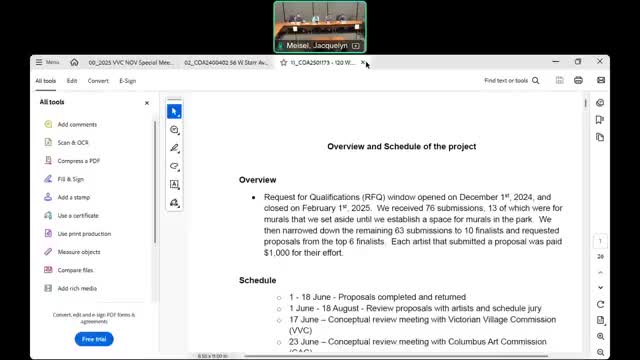 Commission recommends four public-art installations for Goodale Park, contingent on Parks approval