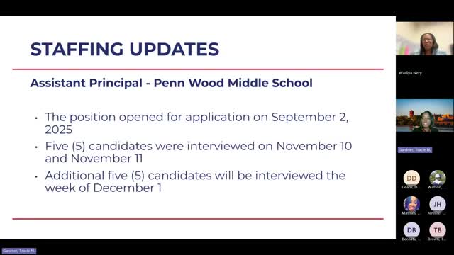 William Penn SD outlines hiring timeline for Penwood assistant principal and flags SPED vacancies