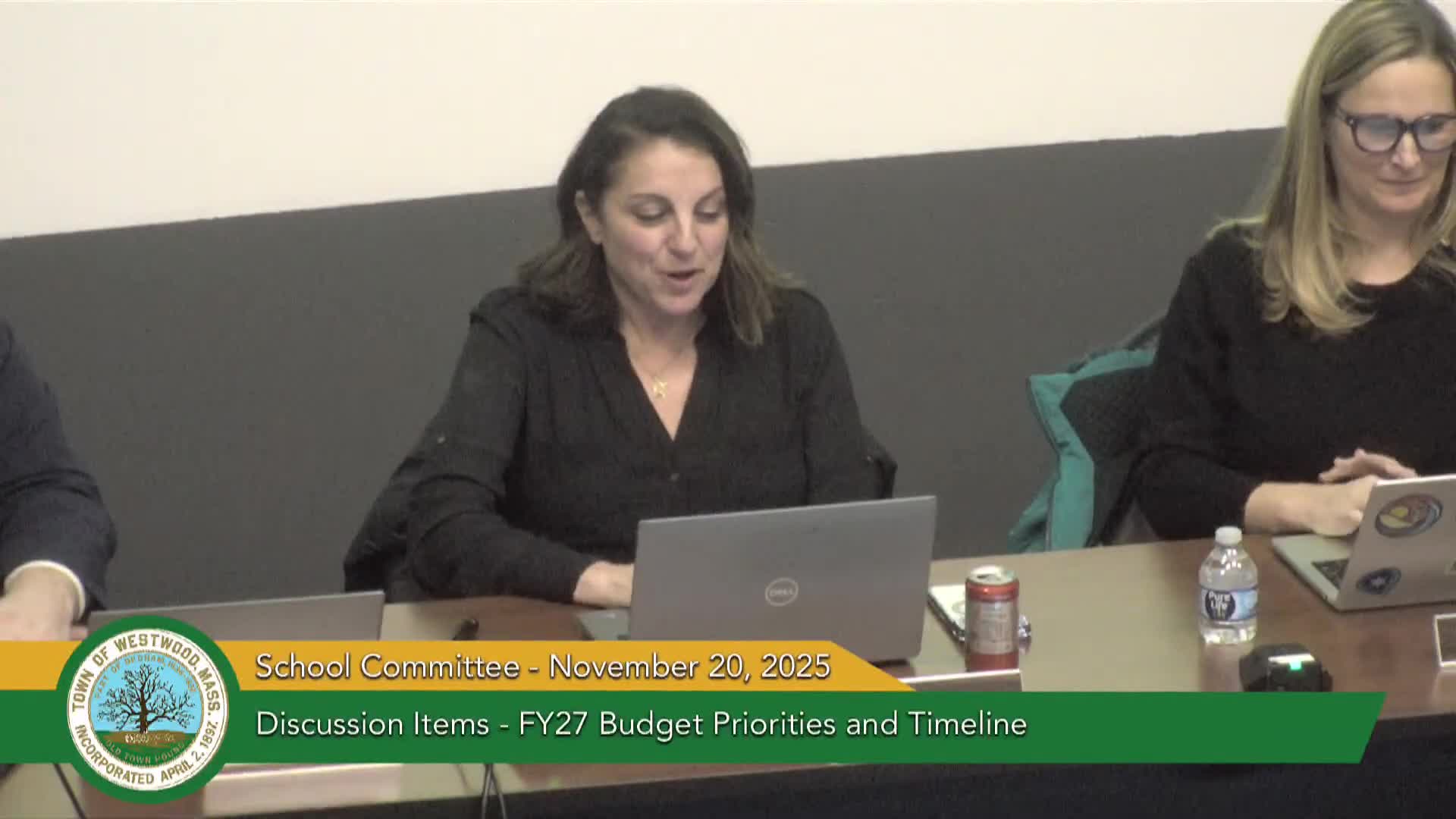 Westwood committee weighs buffer zones and class-size pressure as FY27 budget drivers