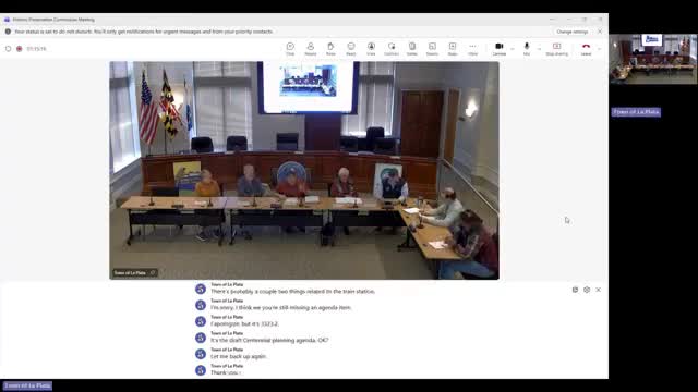 Commission reviews draft Centennial Plaque Program to honor 100‑year‑old local buildings