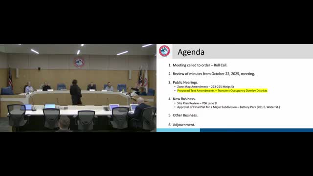 Commission clarifies how new transient-rental overlay districts will be created; public raises displacement concerns