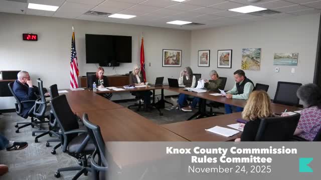 Knox County rules committee debates whether commissioners can formally censure or investigate colleagues