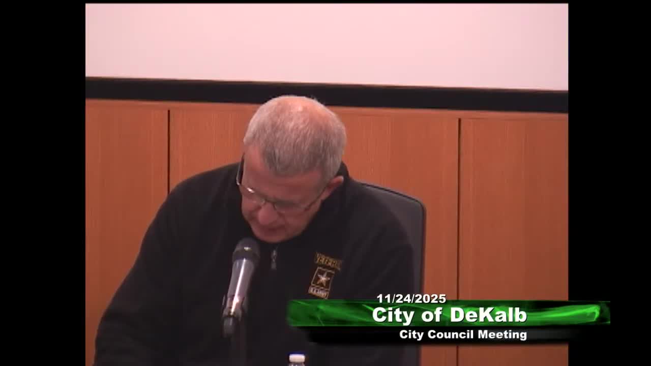 Votes at a glance: DeKalb City Council actions on Nov. 24, 2025