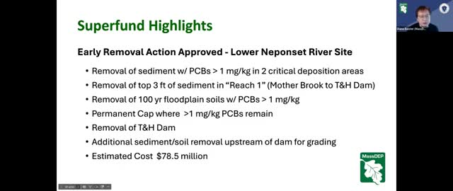 EPA approves $78.5M early PCB removal on Lower Neponset; MassDEP updates Hanover Superfund proposal and NRD settlements