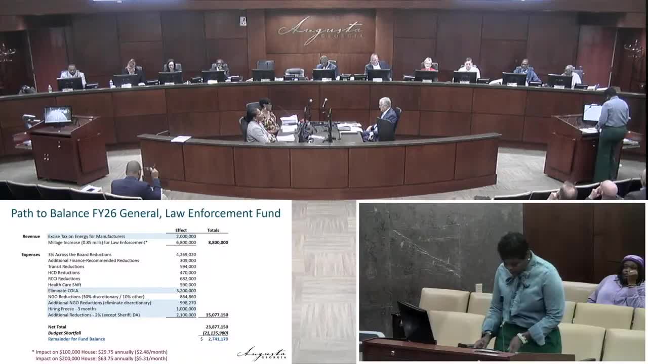 Augusta commission unanimously declines manufacturing energy excise tax after business testimony