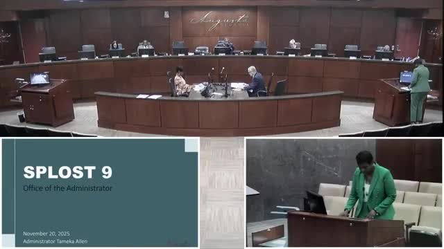 Richmond County leaders resume SPLOST 9 work session; public safety and parks requests increase package totals