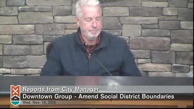 Council amends parks ordinance and expands social district to include ice park plaza