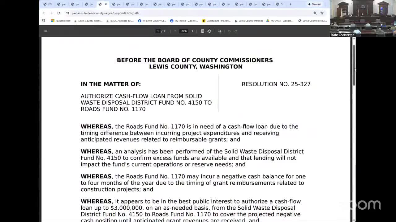 Lewis County commissioners approve routine resolutions, grants and contracts including $713,794 IT storage purchase